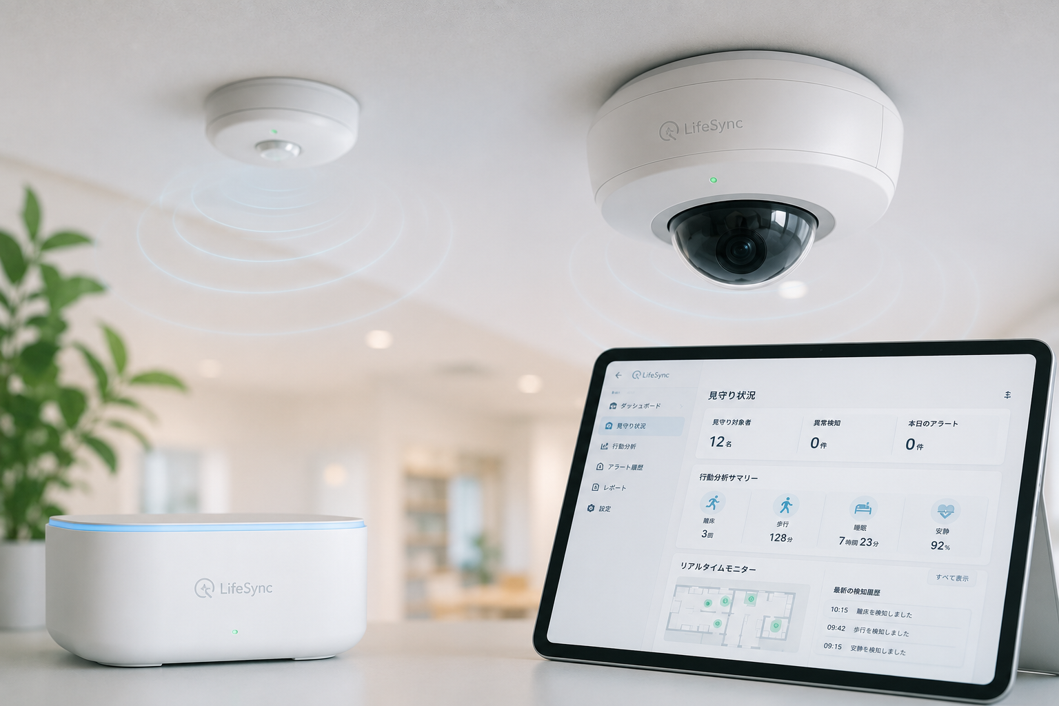 Care Assist A1を活用した見守りのイメージ